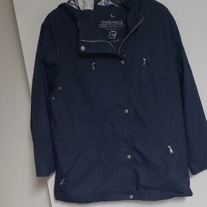 Free Country Navy Blue Trench Coat